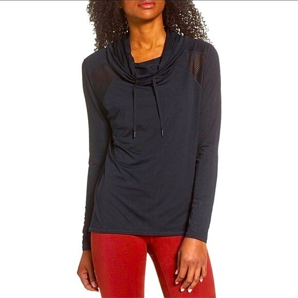 Zella Tops - Zella Adventure Cowl Neck Hoodie Sz XS
